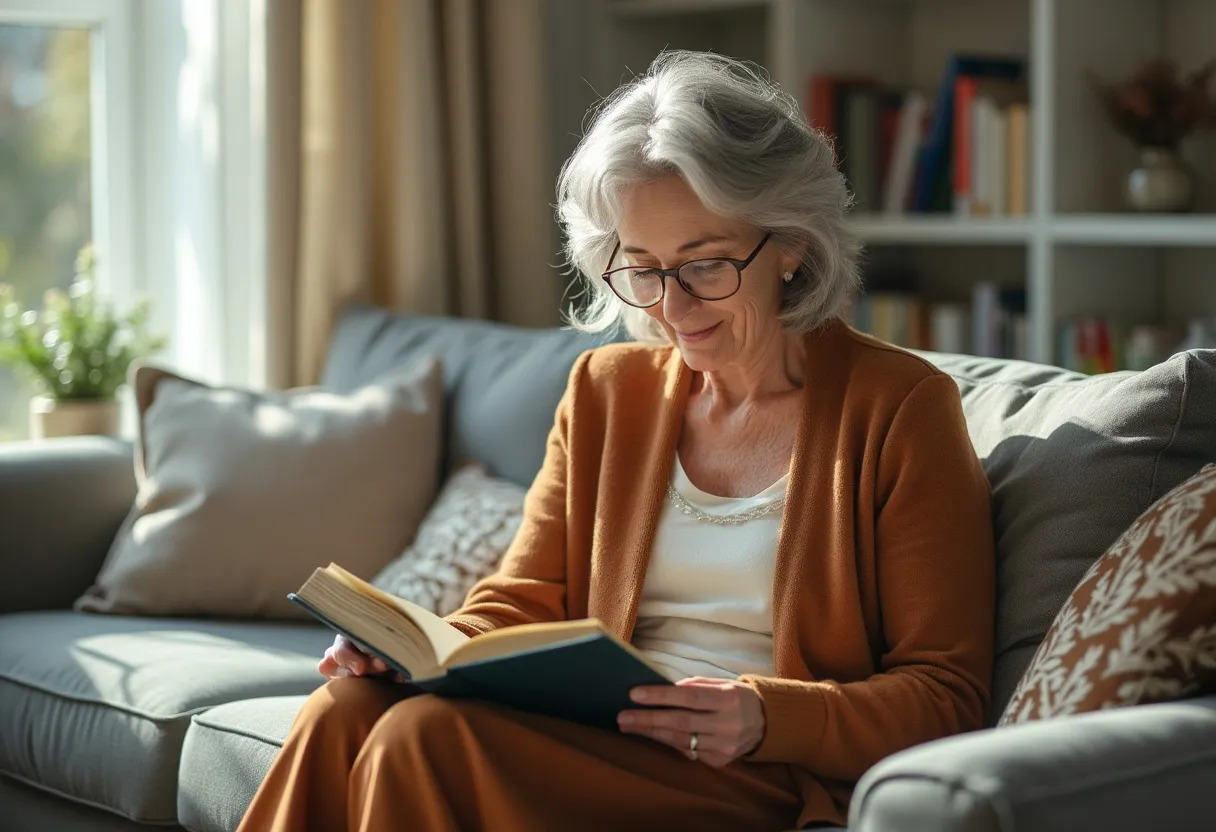 femmes 50 ans lunettes coupe cheveux gris